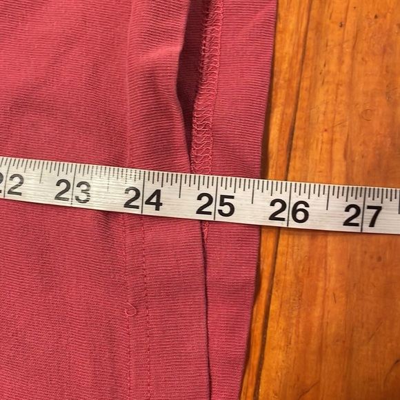 XL Structure red mauve short sleeve crew neck thick pullover shirt top - Picture 14 of 14